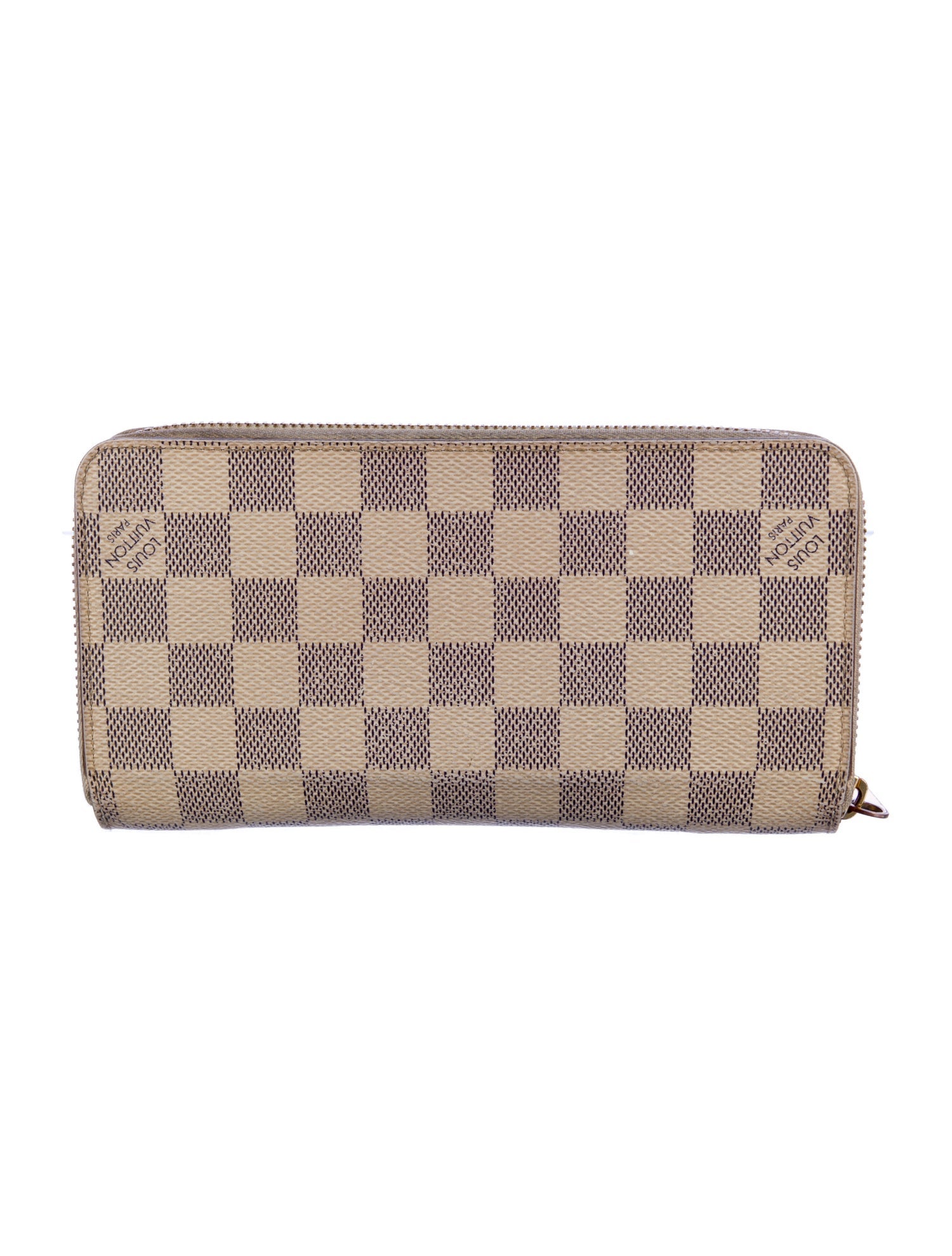 Louis Vuitton Damier Azur Pattern Coated Canvas Zippy Wallet