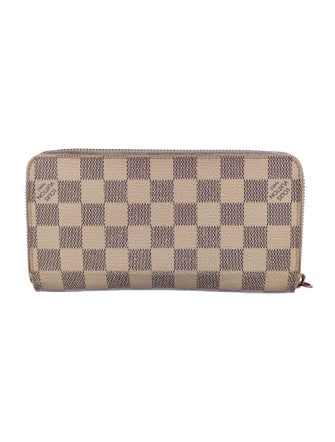 Louis Vuitton Damier Azur Pattern Coated Canvas Zippy Wallet