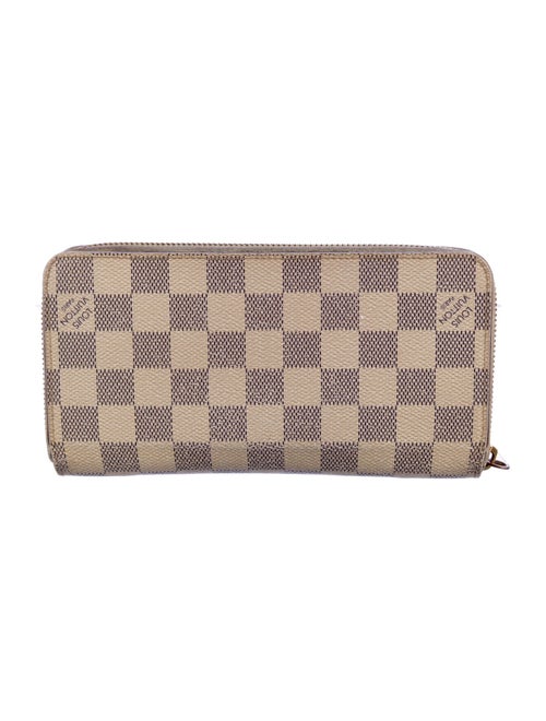 Louis Vuitton Damier Azur Pattern Coated Canvas Zippy Wallet