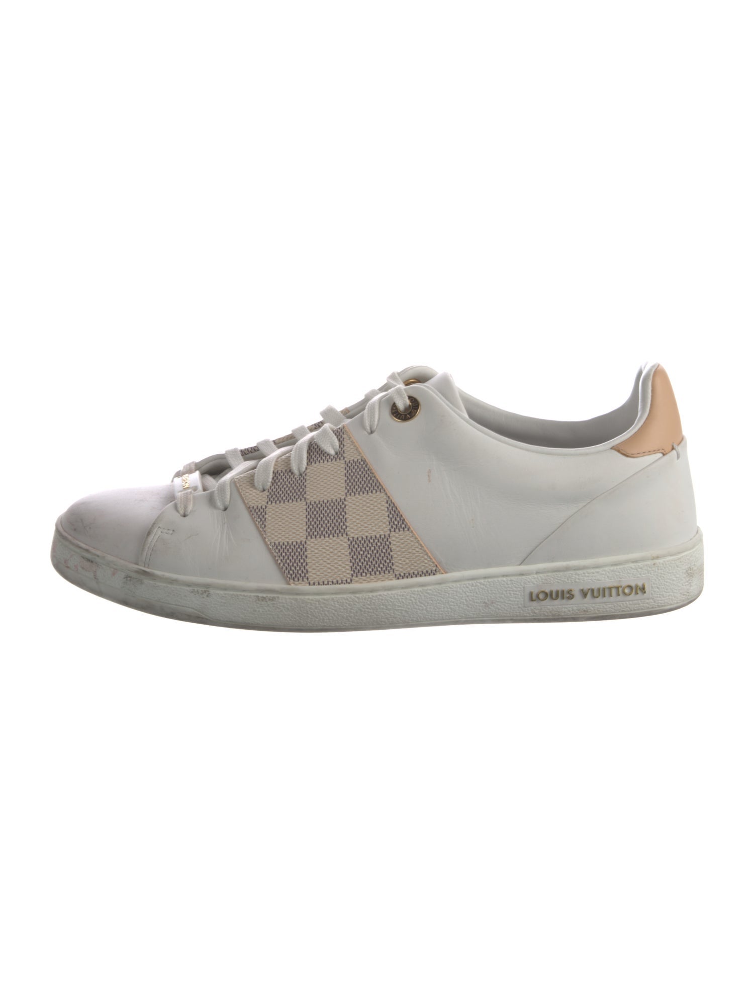 Louis Vuitton Damier Azur Pattern Leather Sneakers