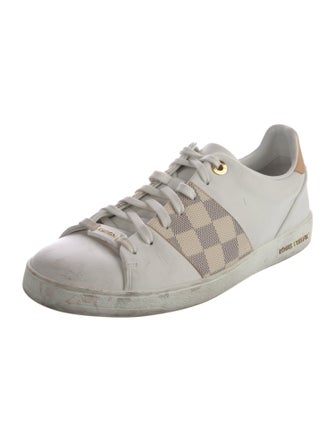 Louis Vuitton Damier Azur Pattern Leather Sneakers