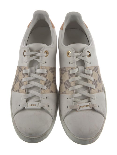 Louis Vuitton Damier Azur Pattern Leather Sneakers
