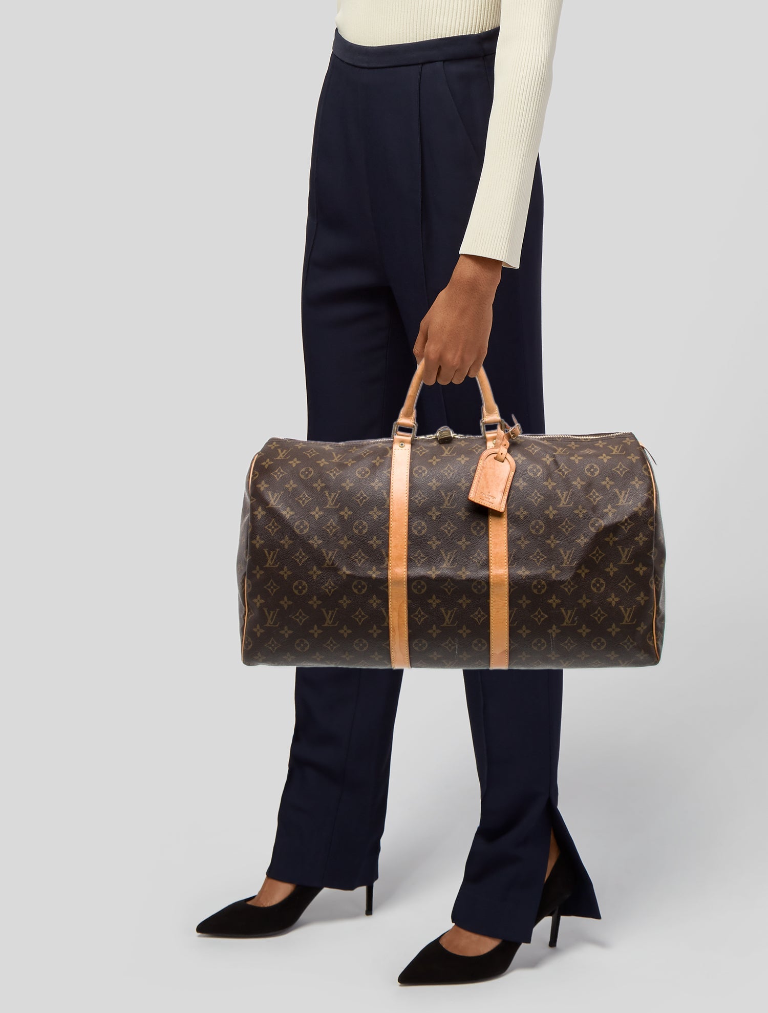 Louis Vuitton LV Monogram Keepall 55 Vintage