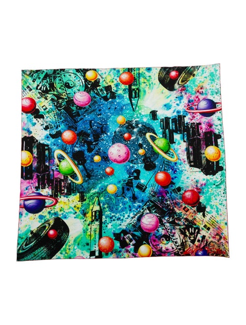 Louis Vuitton x Kenny Scharf Cosmic Pop Silk Scarf