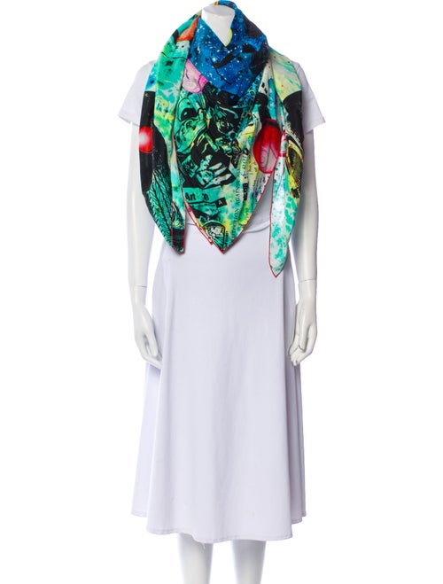 Louis Vuitton x Kenny Scharf Cosmic Pop Silk Scarf