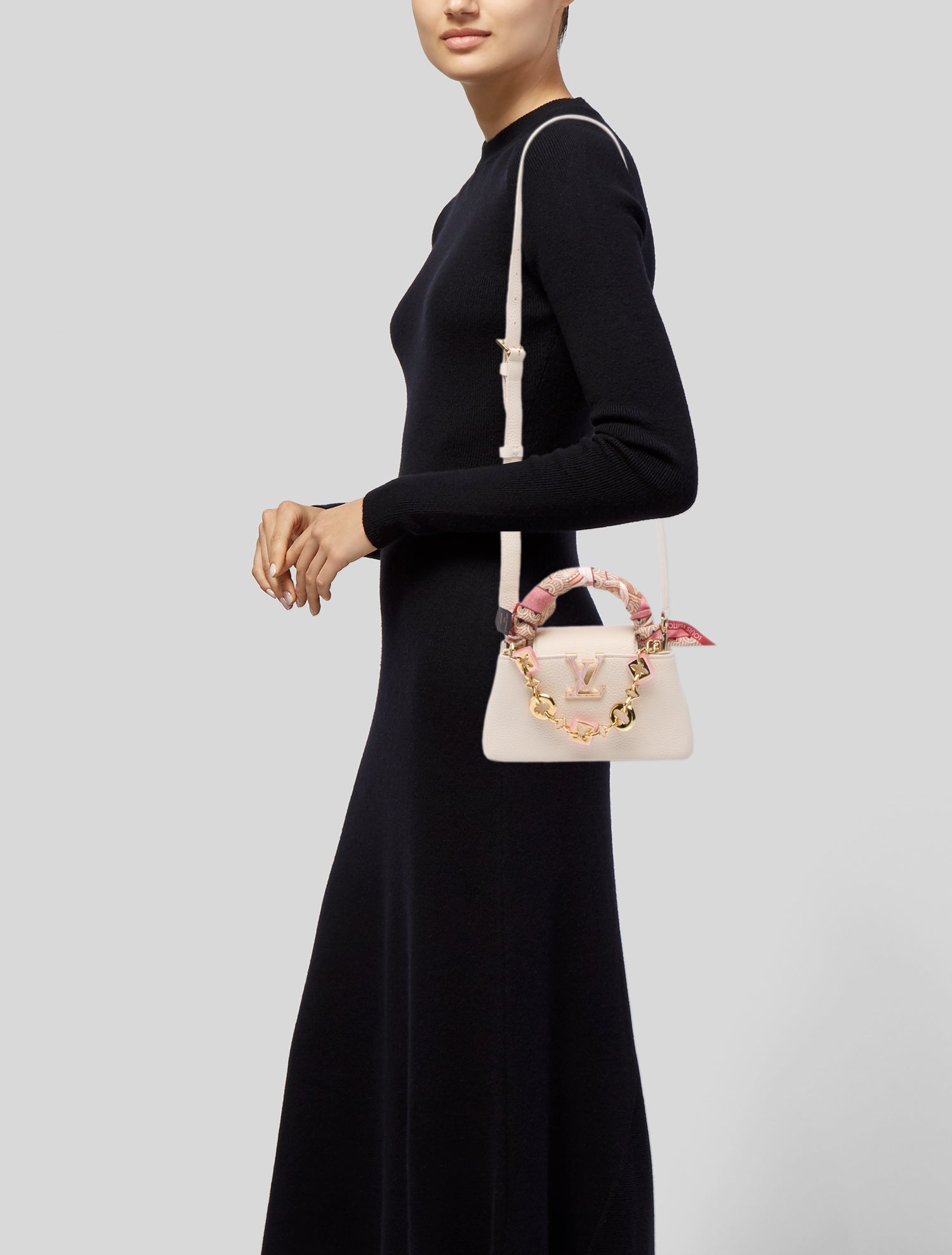 Louis Vuitton Taurillon Leather Harmony Capucines East West Mini