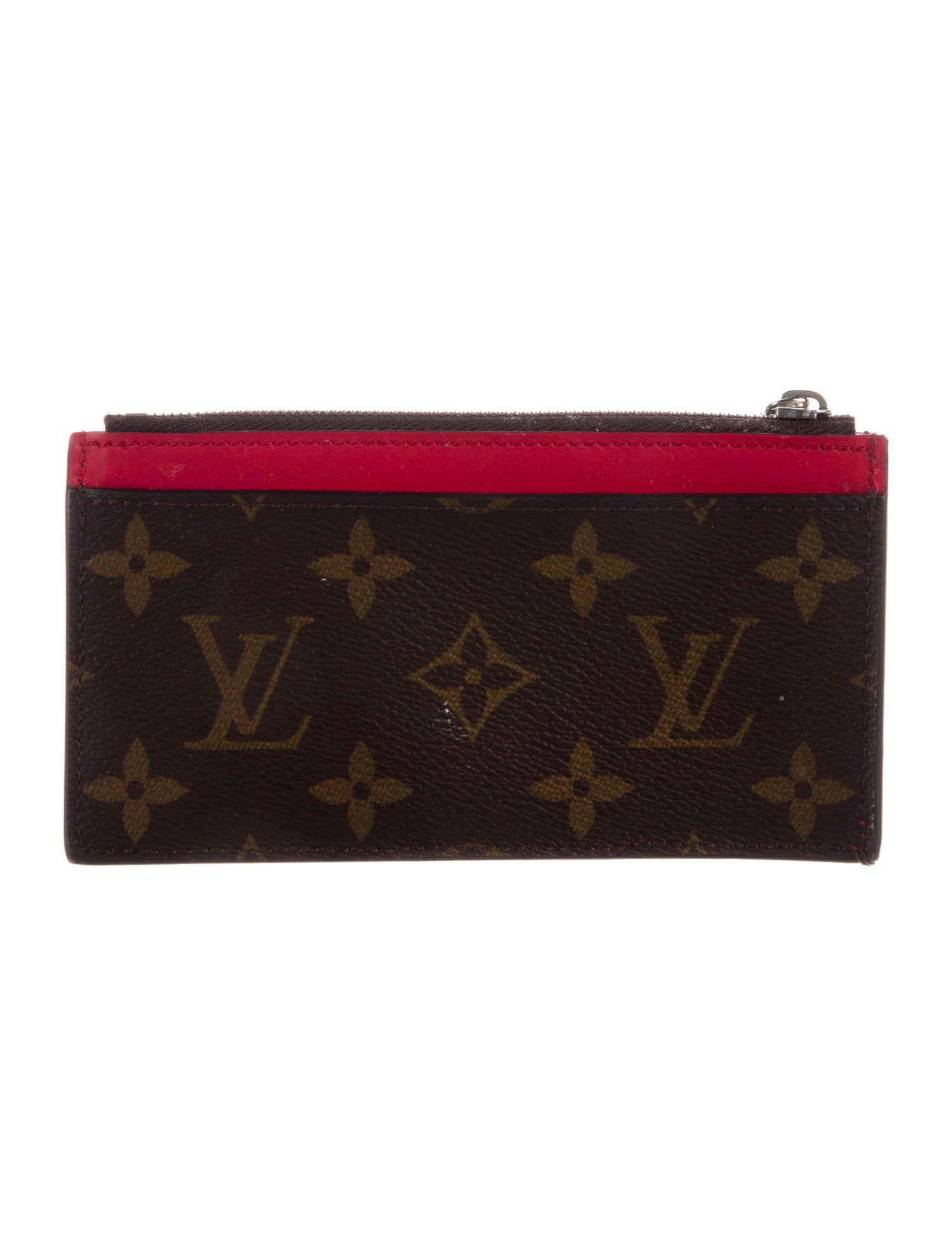 Louis Vuitton Monogram Pattern Coated Canvas Slim Purse