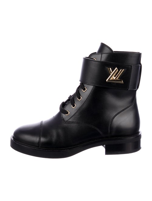 Louis Vuitton Leather Combat Boots