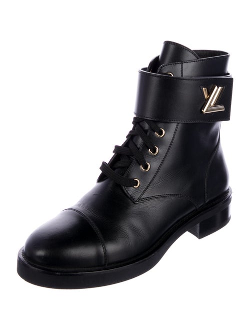 Louis Vuitton Leather Combat Boots