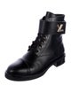 Louis Vuitton Leather Combat Boots