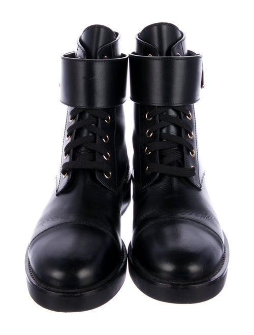 Louis Vuitton Leather Combat Boots