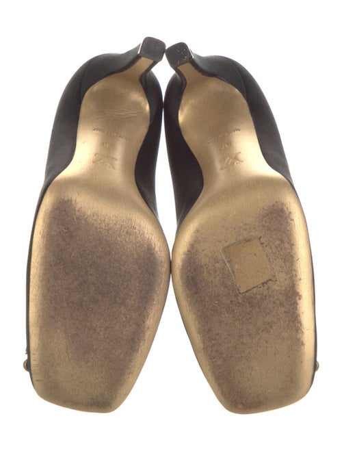 Louis Vuitton Satin Crystal Embellishments Pumps