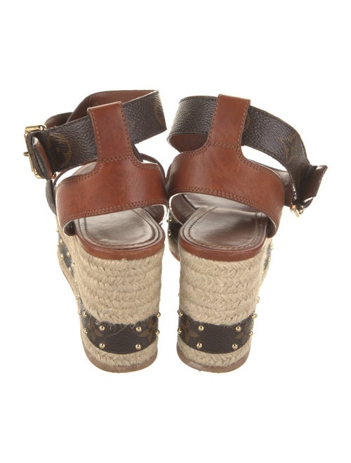 Louis Vuitton Leather Printed Espadrilles