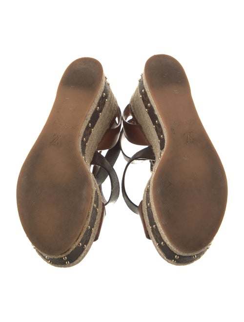 Louis Vuitton Leather Printed Espadrilles
