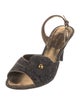 Louis Vuitton LV Monogram Denim Slingback Sandals