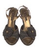 Louis Vuitton LV Monogram Denim Slingback Sandals