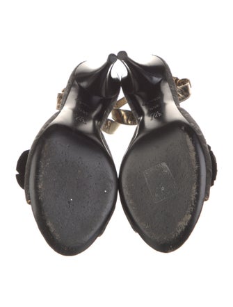 Louis Vuitton LV Monogram Denim Slingback Sandals