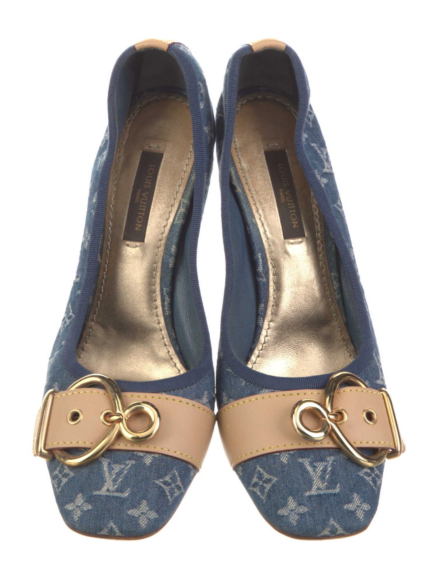 Louis Vuitton LV Monogram Denim Pumps