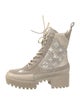 Louis Vuitton LV Monogram Suede Combat Boots