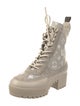Louis Vuitton LV Monogram Suede Combat Boots