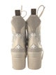 Louis Vuitton LV Monogram Suede Combat Boots