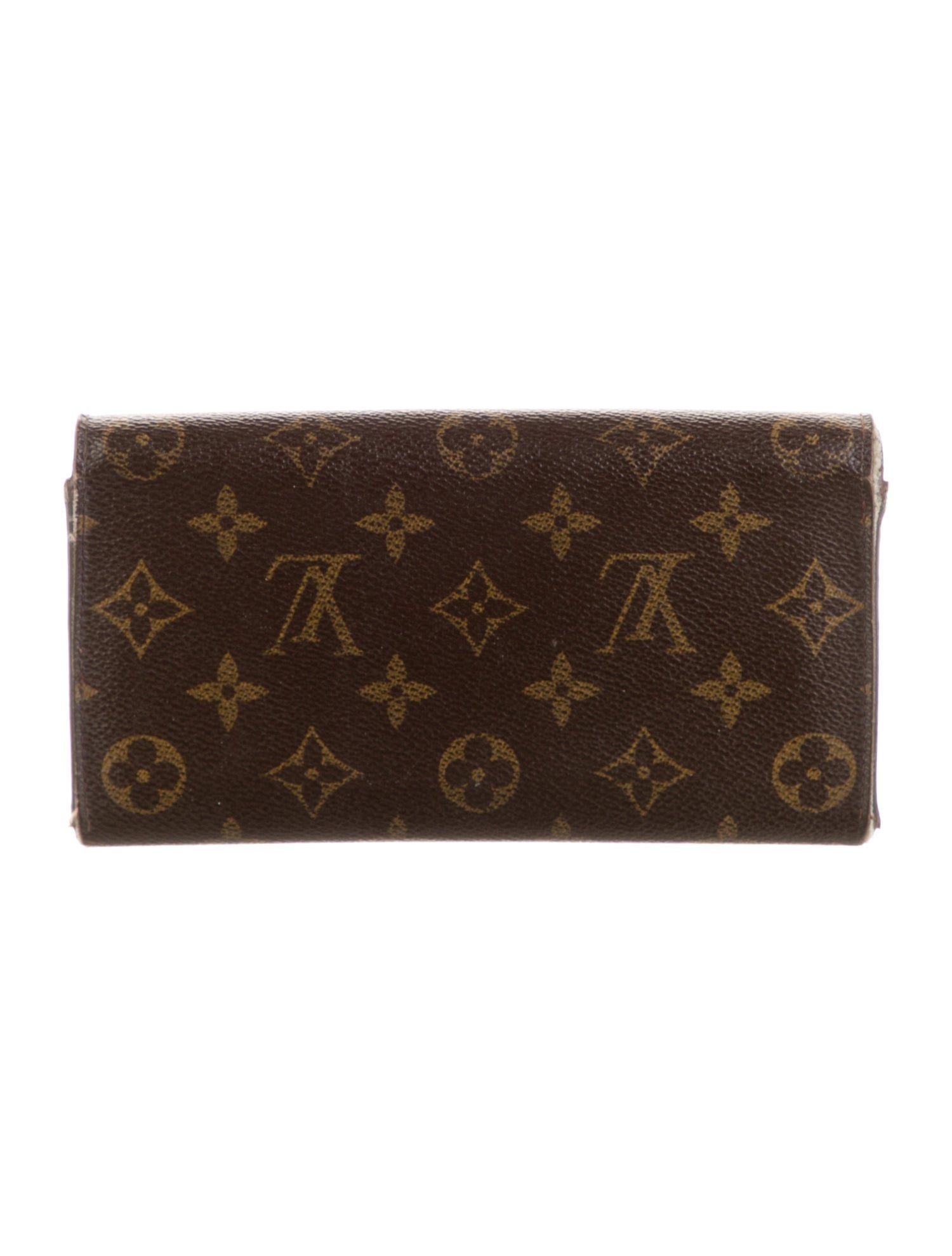 Louis Vuitton LV Monogram Coated Canvas Sarah Wallet