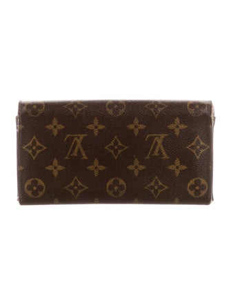 Louis Vuitton LV Monogram Coated Canvas Sarah Wallet