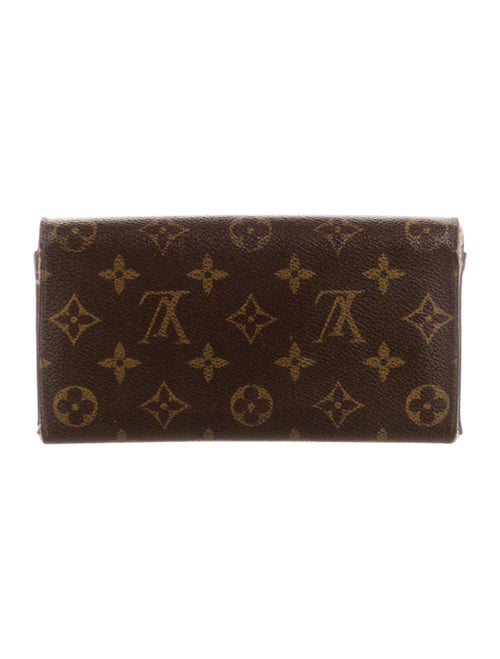 Louis Vuitton LV Monogram Coated Canvas Sarah Wallet
