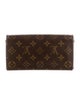 Louis Vuitton LV Monogram Coated Canvas Sarah Wallet