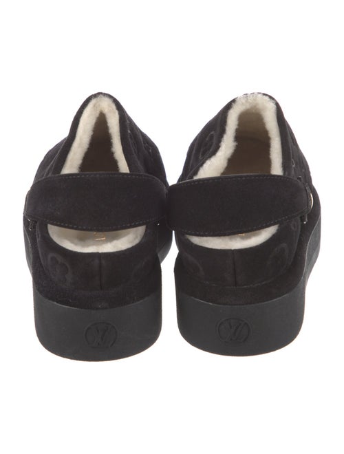 Louis Vuitton LV Monogram Suede Slingback Flats