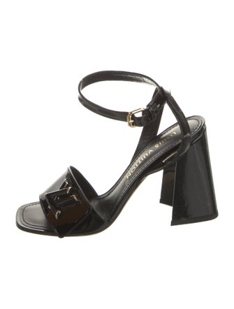 Louis Vuitton LV Monogram Patent Leather Sandals