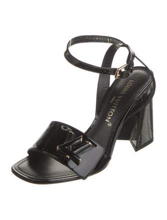 Louis Vuitton LV Monogram Patent Leather Sandals