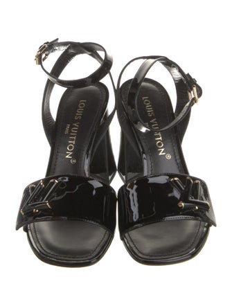 Louis Vuitton LV Monogram Patent Leather Sandals