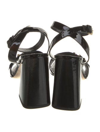 Louis Vuitton LV Monogram Patent Leather Sandals