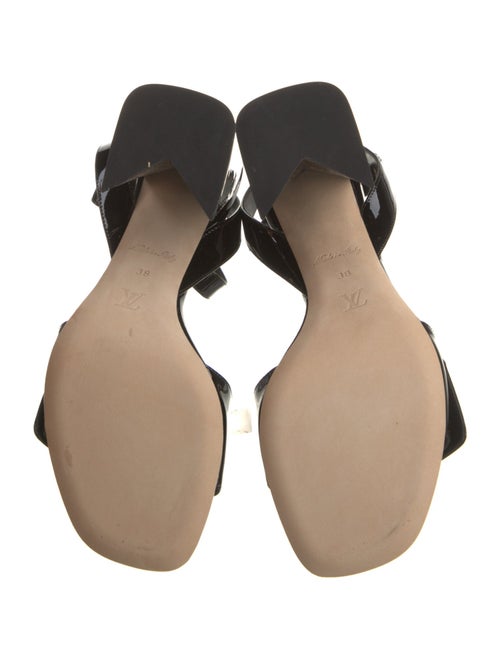 Louis Vuitton LV Monogram Patent Leather Sandals