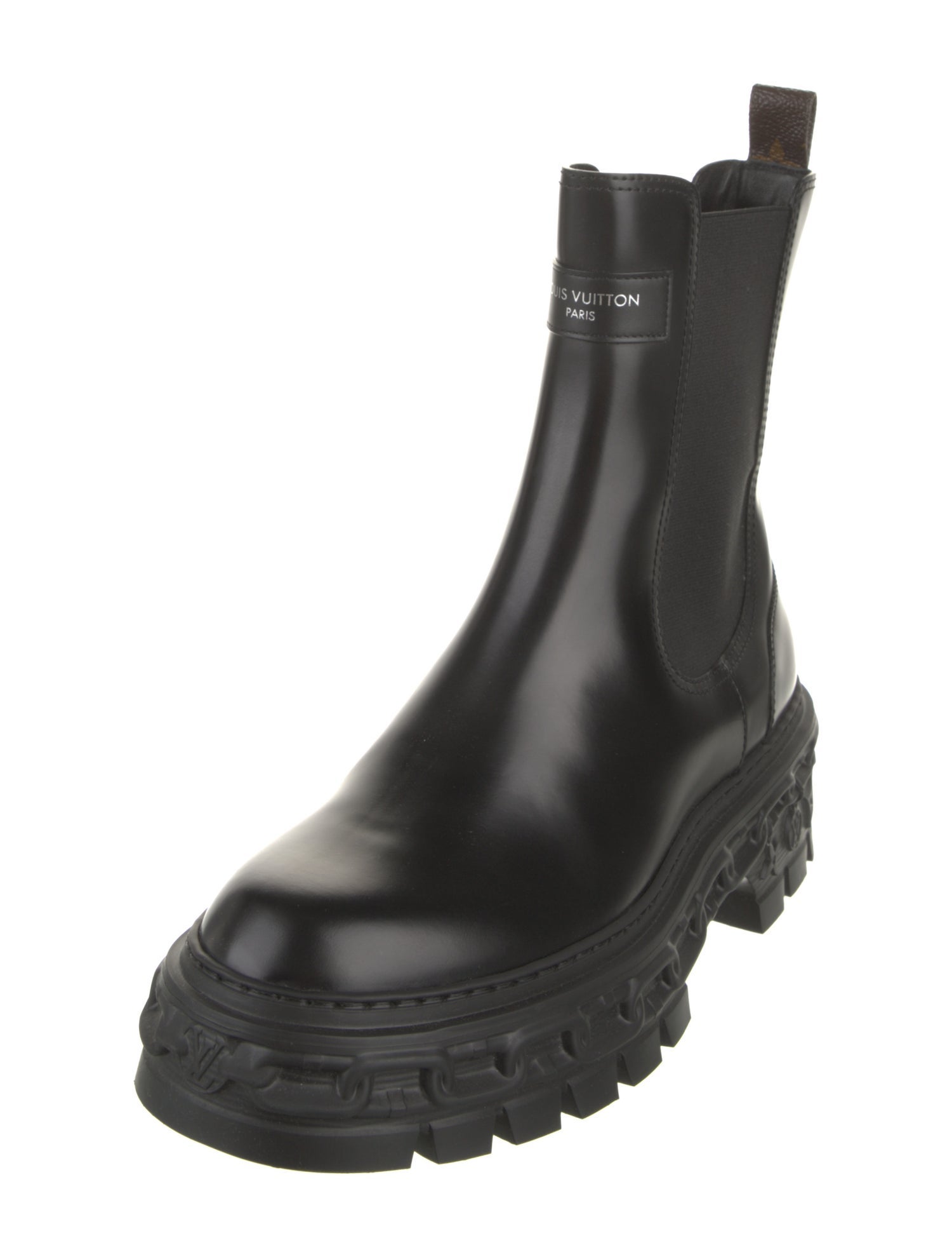 Louis Vuitton LV Monogram Leather Chelsea Boots