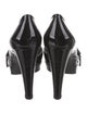 Louis Vuitton Patent Leather Bow Accents D'Orsay Pumps