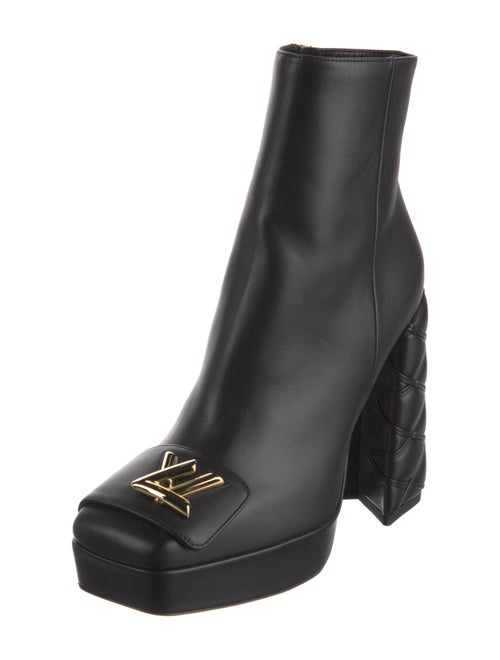 Louis Vuitton Signature Logo Leather Boots