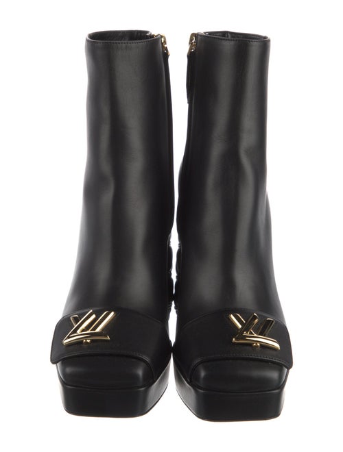 Louis Vuitton Signature Logo Leather Boots