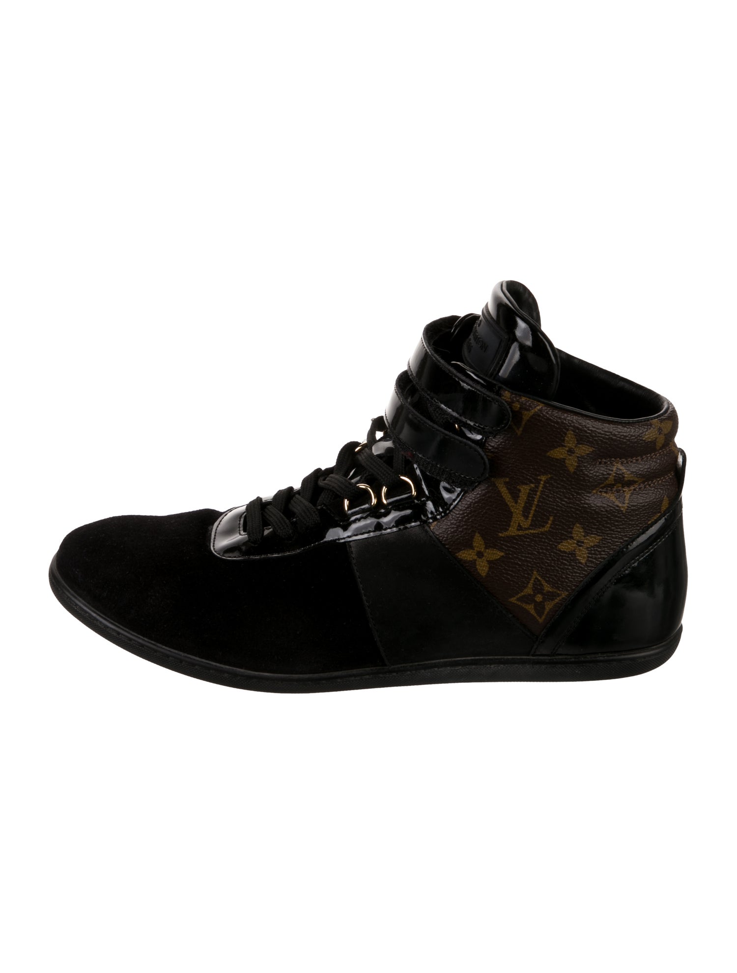 Louis Vuitton LV Monogram Suede Wedge Sneakers