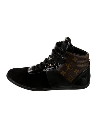 Louis Vuitton LV Monogram Suede Wedge Sneakers