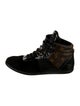 Louis Vuitton LV Monogram Suede Wedge Sneakers