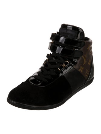 Louis Vuitton LV Monogram Suede Wedge Sneakers