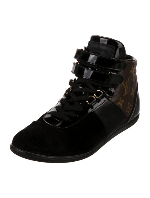 Louis Vuitton LV Monogram Suede Wedge Sneakers
