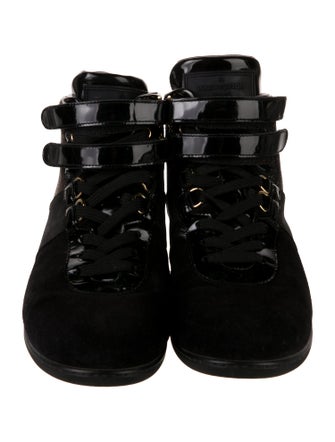 Louis Vuitton LV Monogram Suede Wedge Sneakers