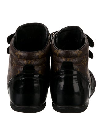 Louis Vuitton LV Monogram Suede Wedge Sneakers