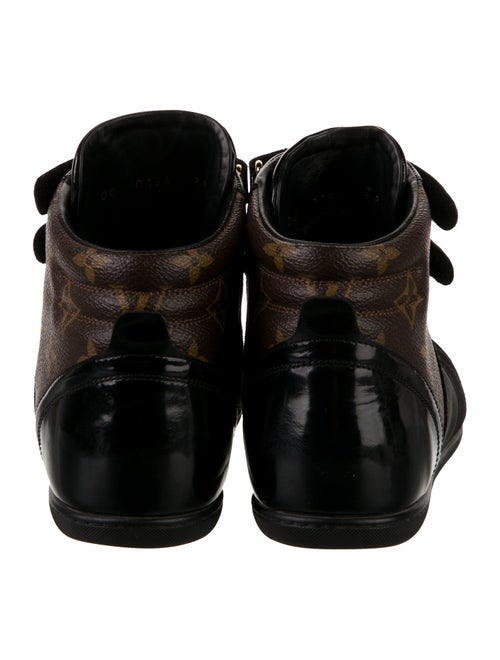 Louis Vuitton LV Monogram Suede Wedge Sneakers