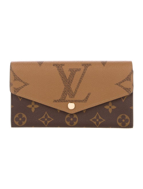 Louis Vuitton LV Monogram Coated Canvas Sarah Wallet