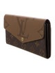 Louis Vuitton LV Monogram Coated Canvas Sarah Wallet