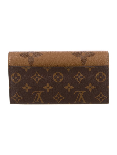 Louis Vuitton LV Monogram Coated Canvas Sarah Wallet